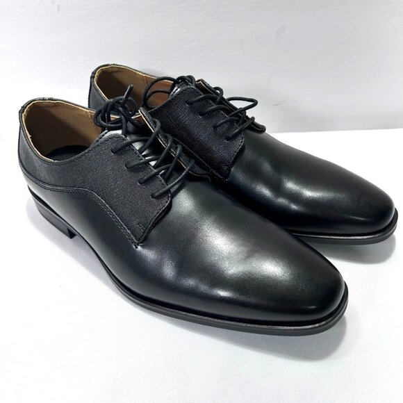 Alfani Men's Jackson Pointy Toe Mixed Texture Dress Shoes Black US 9.5M - Picture 1 of 7